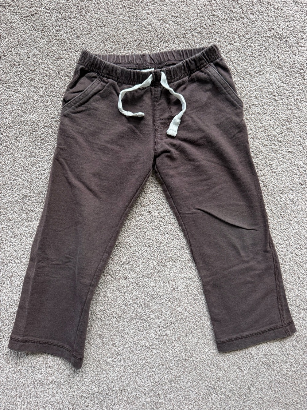 Carter's Brown Kids Drawstring Joggers with White Tie